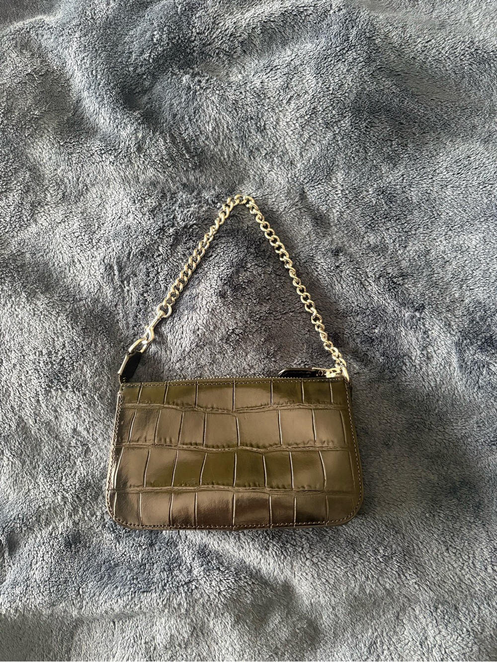 Coach Nolita 19 Black Croc-Embossed Leather with chain extender - Picture 4 of 5